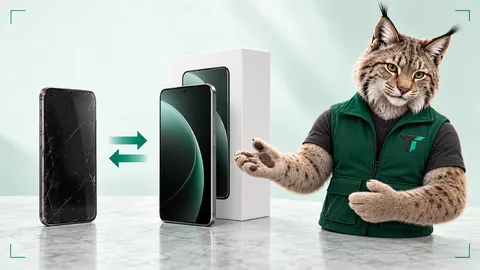 Старый смартфон и новое устройство для обсуждения обмена с доплатой